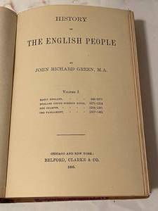 lot 246 image: Four Volume Set History of the English People by John Richard Green