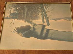 lot 265 image: Vintage River Scene Framed Print