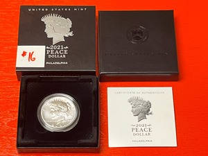2021 Proof Peace Silver Dollar
