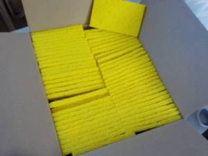 Case of 60 3 x 5 Yellow Scrubbing ...
