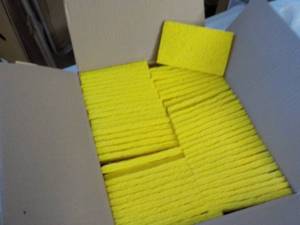 Case of 60 3 x 5 Yellow Scrubbing ...