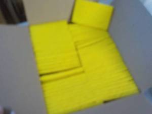 Case of 60 3 x 5 Yellow Scrubbing ...