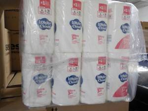 48 Rolls White Cloud 3 Ply Toilet P...