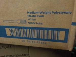 Case of 1000 Medium Weight White Pl...