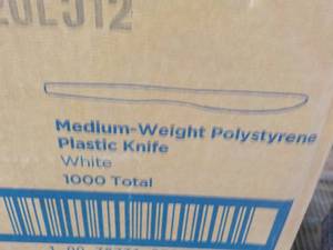 Case of 1000 Medium Weight White Pl...