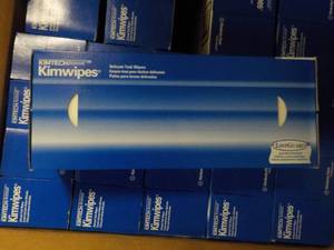 Case of 1500 Kim Tech Kim Wipes...