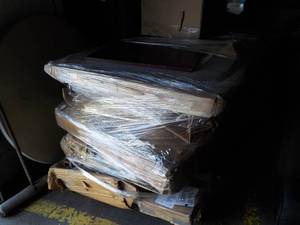 Pallet of Repairables, Desks, and m...