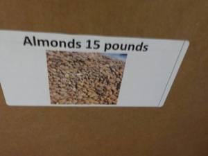15 lb. Box Almonds...