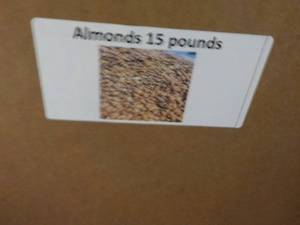 15 lb. Box Almonds...