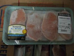 Large Box of Frozen Boneless Pork C...