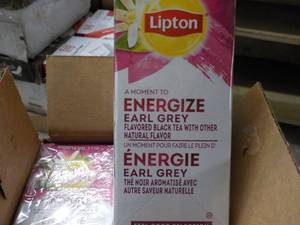 6 Boxes Lipton Energize Earl Grey B...