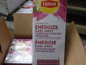 6 Boxes Lipton Energize Earl Grey B...