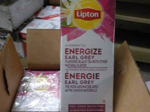 6 Boxes Lipton Energize Earl Grey B...