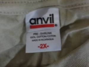 3 Anvil size 2X New T-shirts...