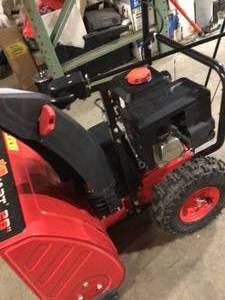 Power Smart 26 in. 2-Stage Electric Start Gas Snow Blower not used see pictures