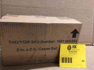 Set of Casters not used see pictures customer return review preview