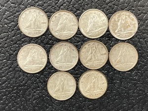 10 Silver Canadian Dimes