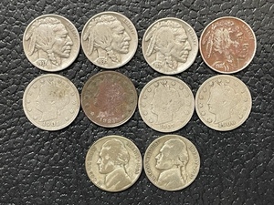 Liberty, Buffalo, and Silver War Nickels