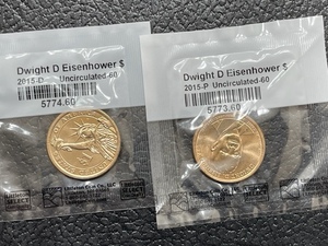 Uncirculated Eisenhower Presidential Dollars