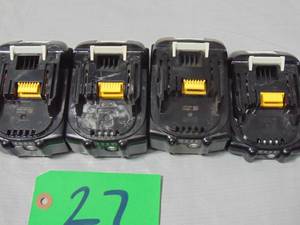 lot 27 image: 4 Pack Lot Makita  18V