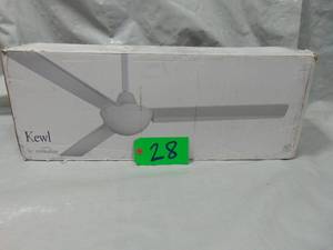 lot 28 image: MinkaAire   52  Ceiling Fan Black Finish  Unused