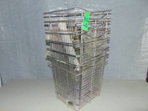 lot 29 image: 6 Pack Lot Tall Closet Pull Out Wire Basket  Unused