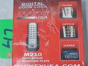 lot 47 image: Mechanical, Keyless Deadbolt  Unused