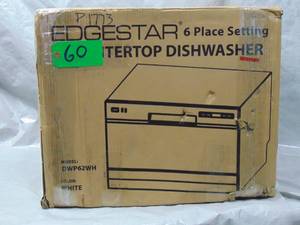 lot 60 image: EdgeStar 6 Place Setting  Countertop Dishwasher   Unused