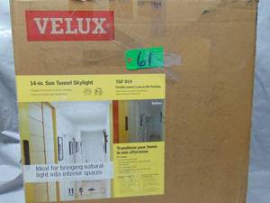 lot 61 image: VELUX 14 in. Sun Tunnel Tubular Skylight   Crack  Unused
