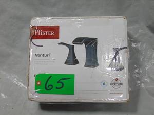 lot 65 image: Pfister  Venturi 8 Widespread Faucet - Tuscan Bronze  Unused
