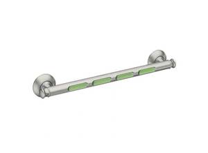 lot 50 image: 4 Pack Moen 18 Glow In The Dark Grab Bar In Brushed Nickel Unused