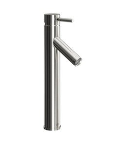 lot 51 image: Vigo Glass Rectangular Vessel Bathroom Faucet Sink With Faucet and Drain Brushed Nickel
