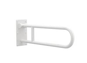 lot 53 image: Moen 30 Flip Up Grab Bar White Unused