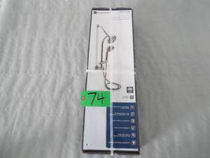 lot 74 image: Glacier Bay 6-Spray Wall Bar Raincan Showerhead w 6-Spray Handshower - Chrome