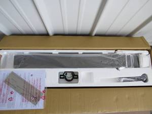 lot 10 image: MinkaAire 8 Blade 65 IndoorOutdoor Ceiling Fan With Remote Smoked Iron Unused