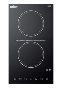 lot 19 image: Summit 12 Wide Built-in Electric Cooktop With Auto Shut Off