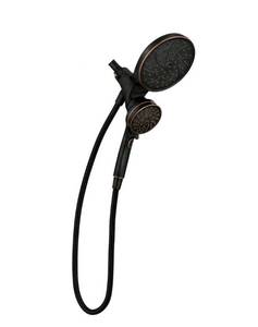 lot 18 image: Moen Attract 6-Spray Dual Shower Head Bronze Unused