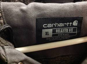 Carhartt Mens Extra Large Gravel Cotton Washed Duck Bartlett Jacket