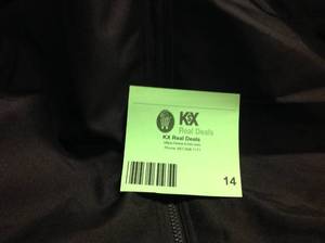Caterpillar Vail Mens Large Black Polyester Water Resistant Insulated Jacket