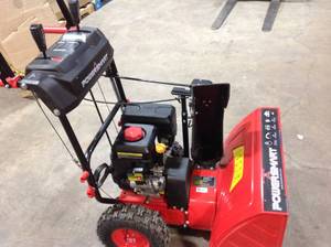 PowerSmart 24 in. 212cc 2-Stage Electric Start Gas Snow Blower, Customer return, review all pictures