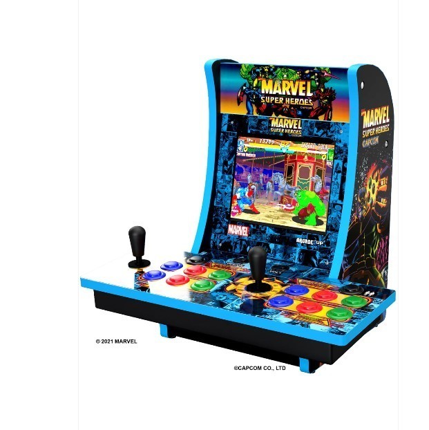 lot 590 image: Arcade 1Up Capcom Marvel Super Heroes 2 Player Countercade