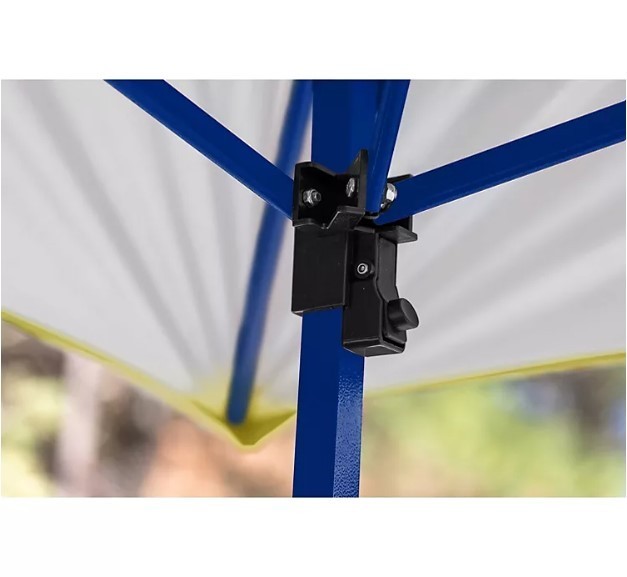 lot 576 image: NEW Logo Brands Officially Licensed NCAA Pagoda Tent Canopy with Colored Frame and Side Panel - South Dakota State U