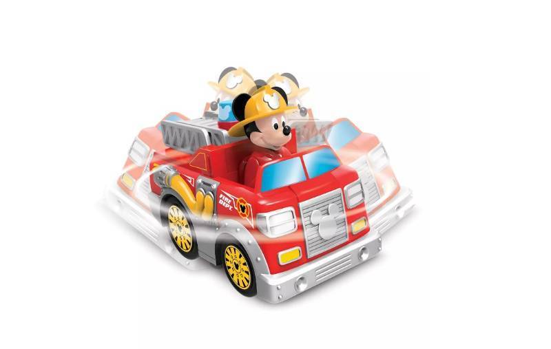 lot 583 image: NEW Disney Junior Remote Control Mickeys Firetruck Toy Vehicle, 2 Piece