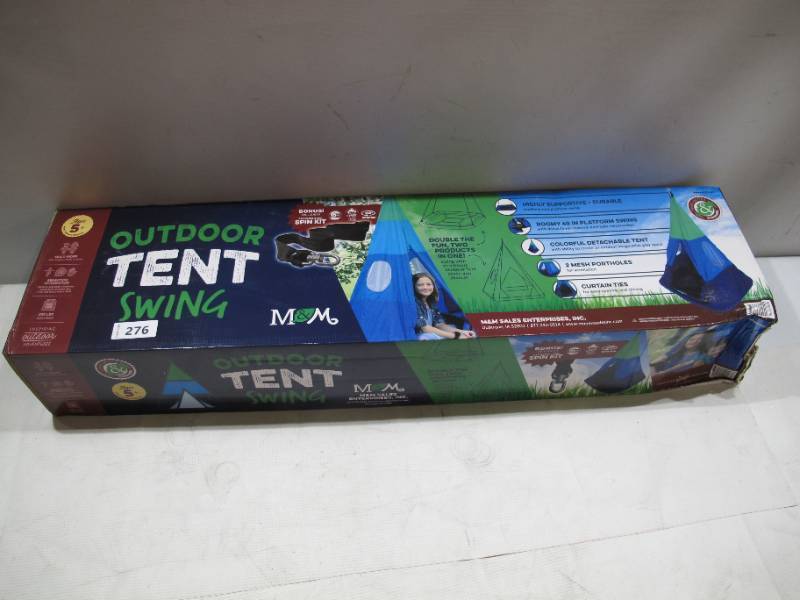 M&M Sales Enterprises Outdoor Teepee Tent Swing