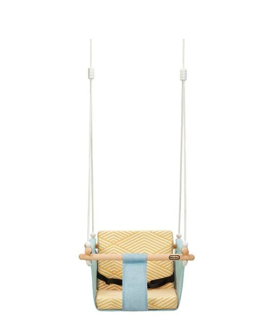 lot 670 image: NEW Little Tikes 980381780 Wood Rockabye Nature Swing