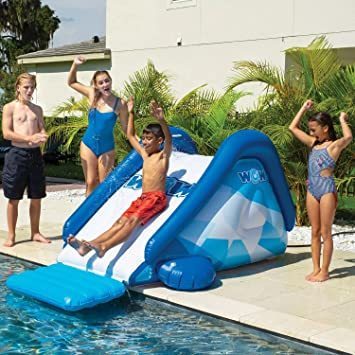 lot 720 image: WOW Sports Inflatable Cascade Pool Slide