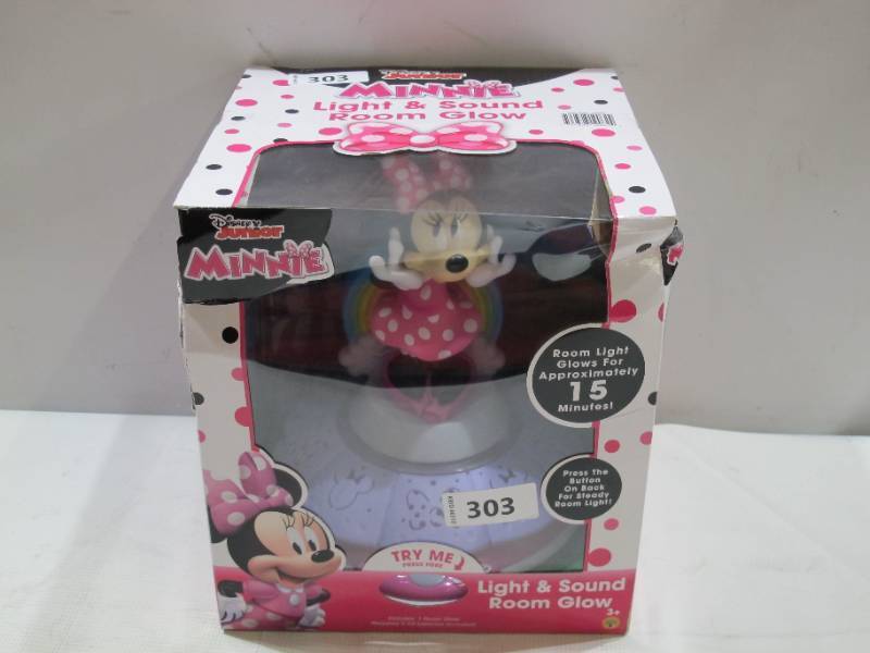 lot 731 image: Licensed Light & Sound Room Glow - Disney Junior Minnie Mouse