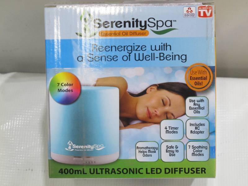 lot 739 image: SERENITY SPA HWR-06881116 AS SEEN ON TV REENERGIZE OIL DIFFUSER