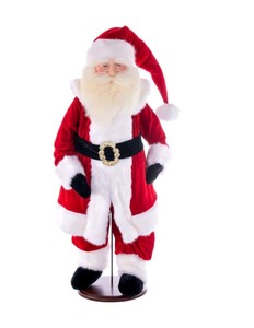 lot 784 image: Vickerman 36 Red Velvet Light Compl Santa W Stand