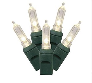 lot 789 image: 3 Pack of Vickerman X6G7501PBG 50 Light LED String Lights with Green Wire, 6 x 25, Warm White
